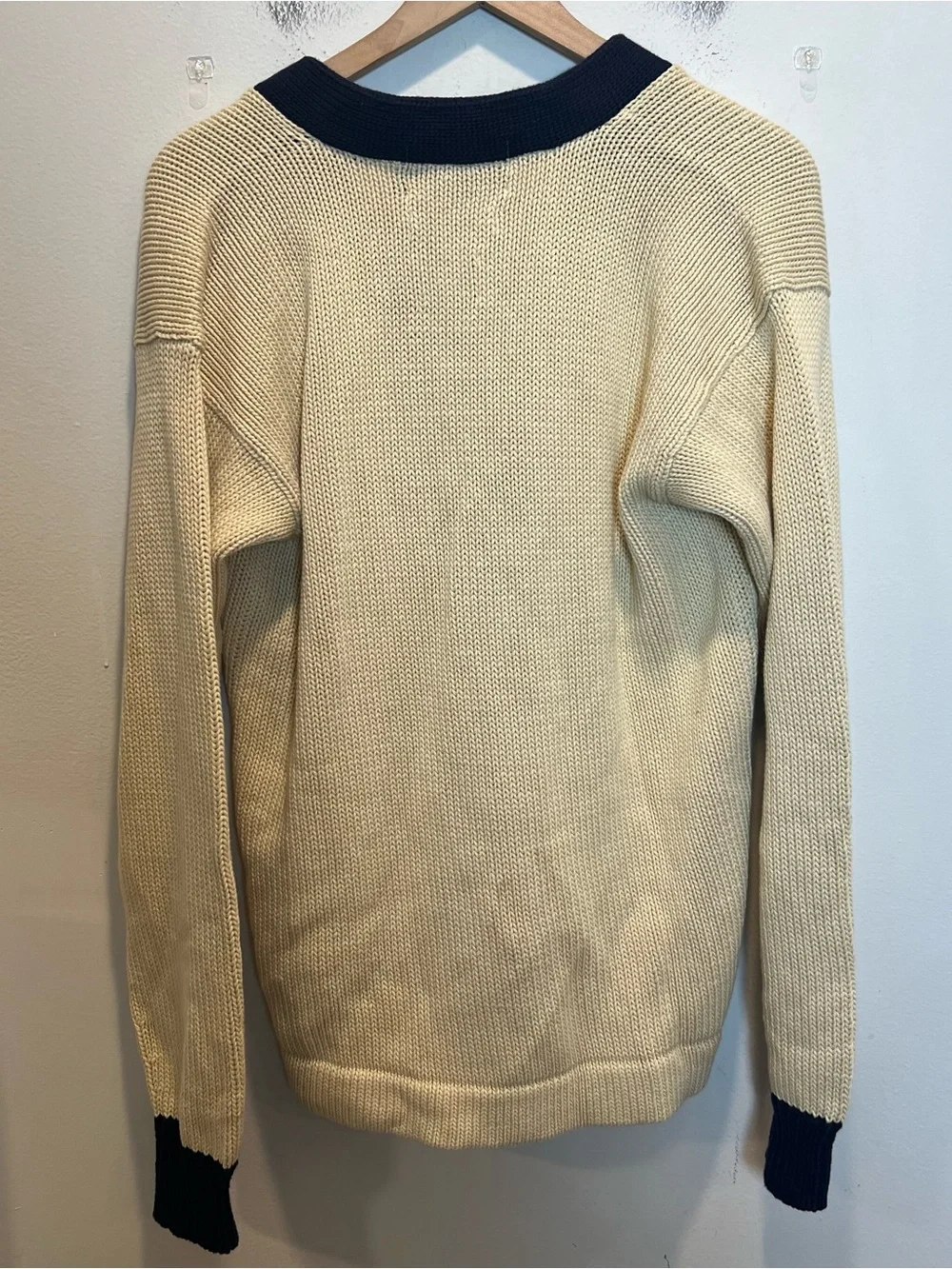 NWT RALPH LAUREN- Olympic Team Embroidered Knit Cardigan Cream Size M